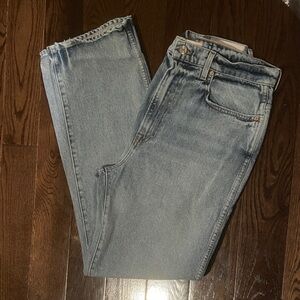 GRLFRND Light Blue Straight Leg Jeans Size 32